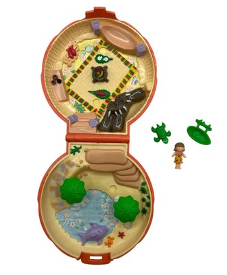 Polly Pocket - Tammys Palm Tree Island 1989 - mit Figuren - Vintage Toy