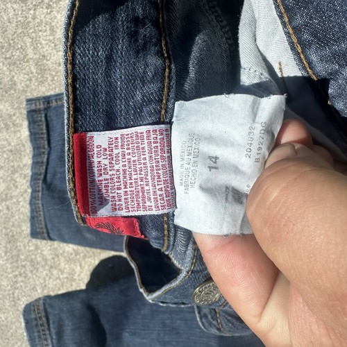 VTG JNCO Jeans 14 Blue Medium Wash Wide Leg Baggy Skater Y2K - Picture 9 of 9