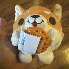 Zuru Snackles Series 2 CORGI DOG PUPPY w/ SUBWAY COOKIE Stuffed Plush Toy 6"