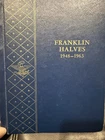 1948 - 1963 Franklin Half Dollars Complete Set (35 Coins) in Whitman Album