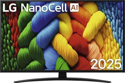 LG NanoCell smartTV 43NANO81A6A 43 zoll Fernseher 4K AI Upscaling EEK G
