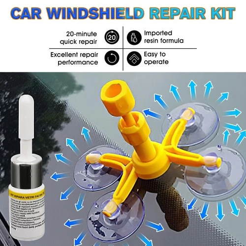 Windshield Repair Kit Quick Fix Car Wind Glass Bullseye Rock Chip Crack Star