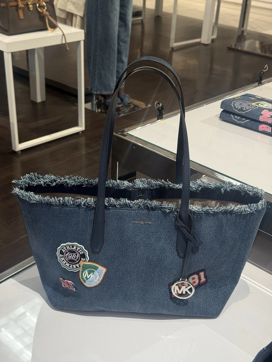 Michael Kors Denim Exterior Tote Bags & Handbags for Women for