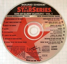 SOUND CHOICE STAR SERIES - HITS OF BARRY MANILOW - V 1 - SC2397 - LOT 4757