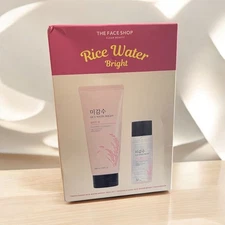 The Face Shop Rice Water Bright Foaming Cleanser + Cleansing Oil Set – NEW