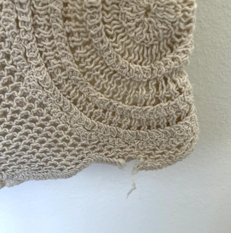 Pantalones de ganchillo de pierna ancha vintage de La Habana para mujer talla S Boho Coastal Resort Festival Foto 4 de 4