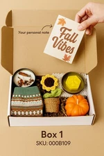 🎃 Halloween Basket for Her – Thanksgiving Gift Box | Fall Vibes Cozy Set with P