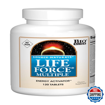 Source Naturals Life Force Multiple Iron Daily Multivitamin High Potency