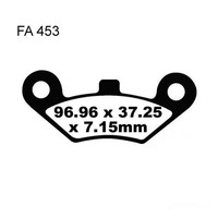 Bremsbelag BremsbeläGe EBC FA453R Vorne FüR Cfmoto Cforce 625 I Bj. 2014-2015