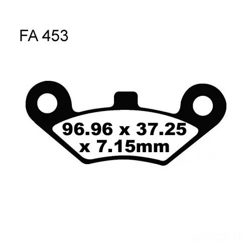 Bremsbelag BremsbeläGe EBC FA453R Vorne FüR Cfmoto Cforce 625 I Bj. 2014-2015-image