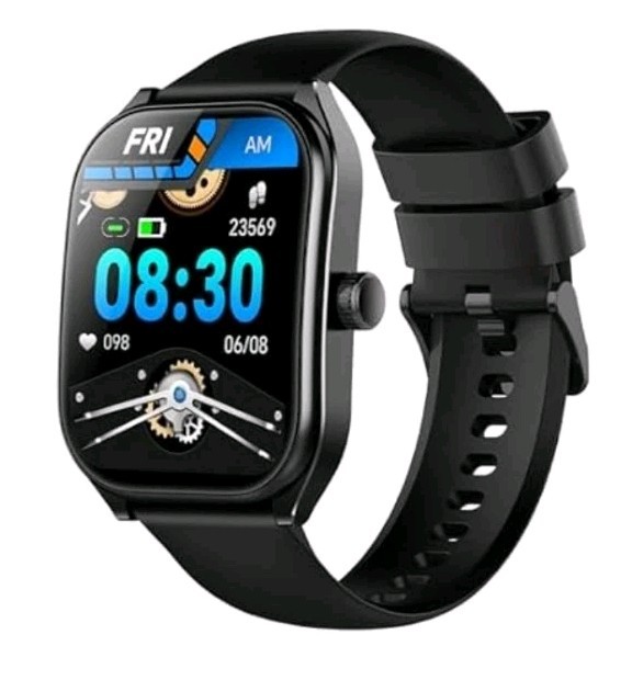 (NEW) AOLON Curve Smart Watch Fitness Tracker Unisex Black