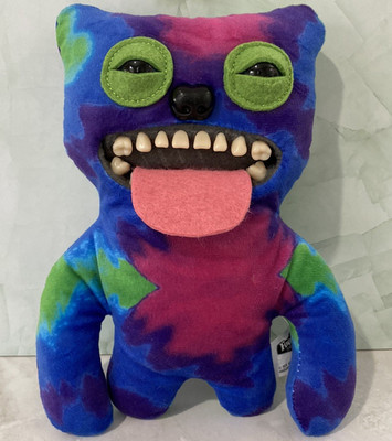 Spin Master Fuggler Tie Dye Plush Rainbow Ugly Monster Gag Stuffed Doll Toy 10''