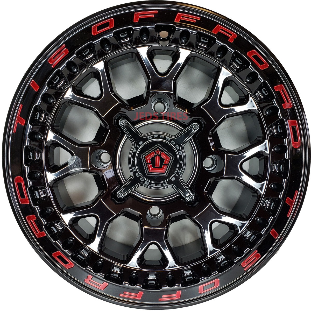 4) ATV RIM rims for Polaris Kawasaki Mule Pro Yamaha YXZ 14x7 4+3