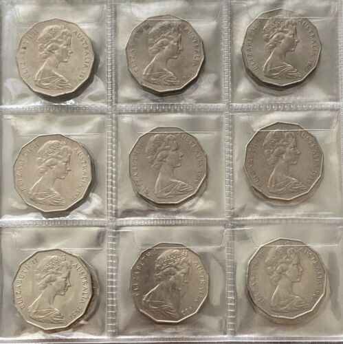 AUSTRALIAN 1969 - 2022 50 CENT COIN COLLECTORS SET with ALBUM | TOTAL 51 COINS - Bild 3 von 22