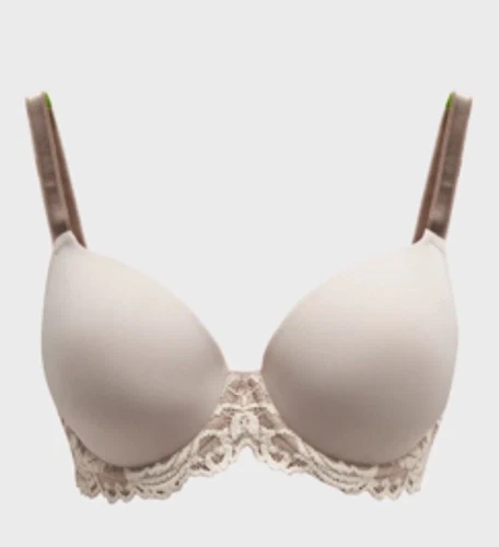 Wacoal Embrace Lace Contour Bra Underwire Lined Cappuccino Mocha 853191 Size 38C - Picture 2 of 2