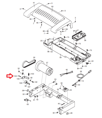 FreeMotion HealthRider Image ProForm Treadmill Idler Wheel Bolt