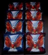 AMERICAN BALD EAGLE ON CRUCIFIX 8 ACA Regulation Cornhole Bean Bags B149