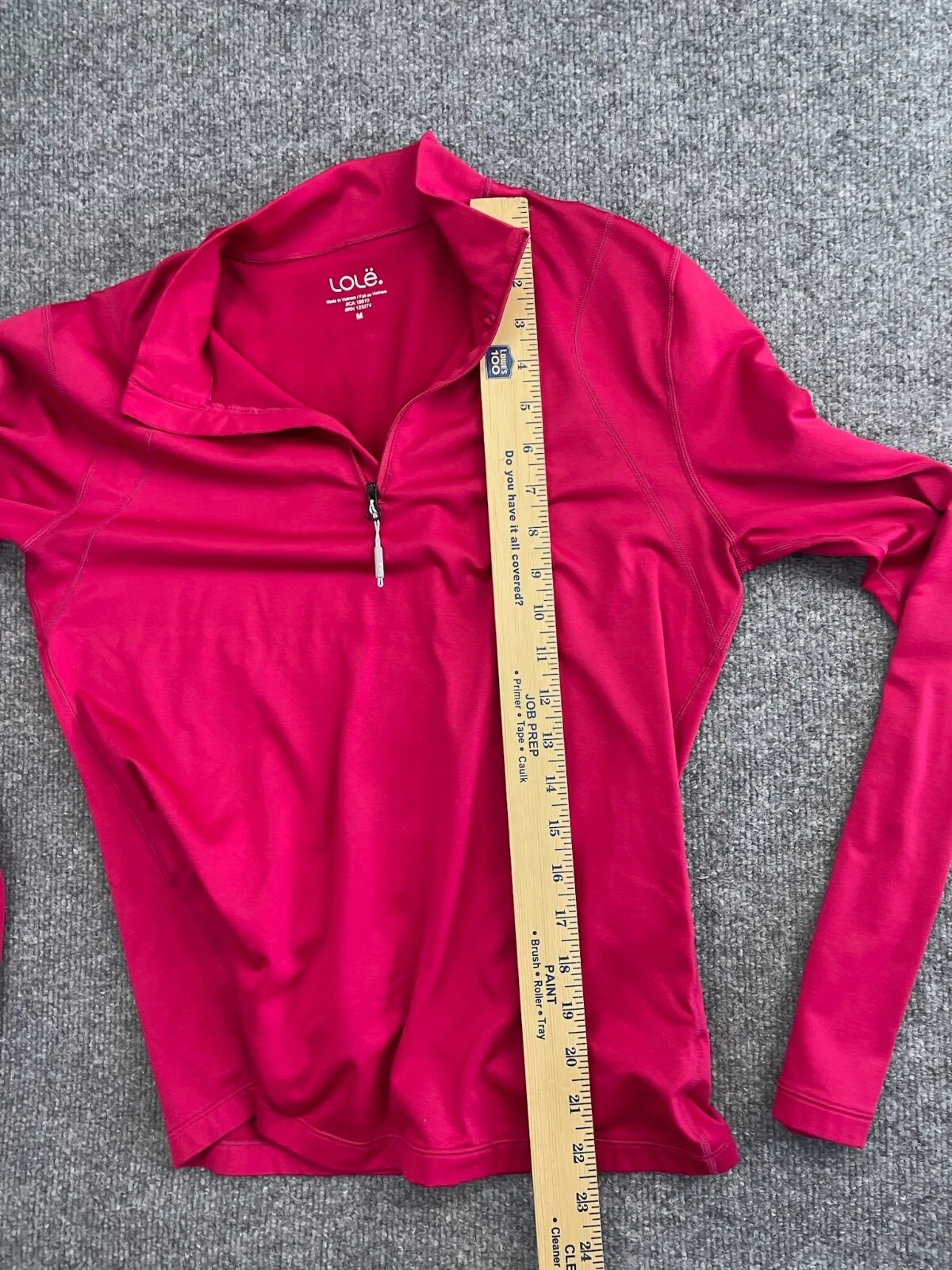 lole 1/4 zip pullover long sleeve mock neck athletic run workout hoodie