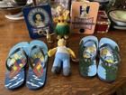 Homer Simpson Fun Pack statue plush tin signs flipflops Burger King toy 2005 '07 — photo 1