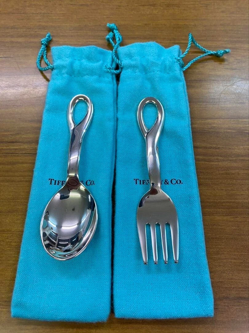 Tiffany baby spoon shop and fork