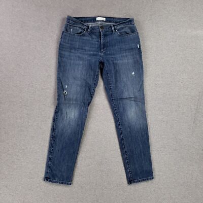 Ann Taylor Loft Size 28/6 Relaxed Skinny Jeans Modern Distressed Wash Casual