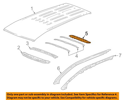GM OEM 17-23 Acadia Roof Roof Components-Rear Header 84199332