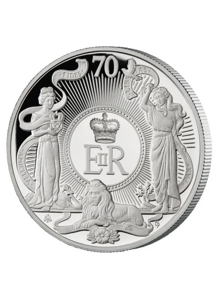 2022 Queen Elizabeth II Platinum Jubilee 1oz Silver Proof Coin 999