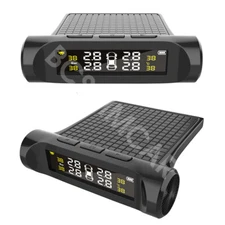TPMS Car Tire Pressure Monitor Alarm  LCD Digital Display W/4 External Sensors