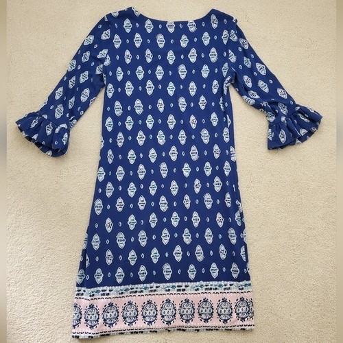 Lilly Pulitzer Sophie Ruffle Dress UPF 50+ in Lapis Lazuli szS - Picture 14 of 14