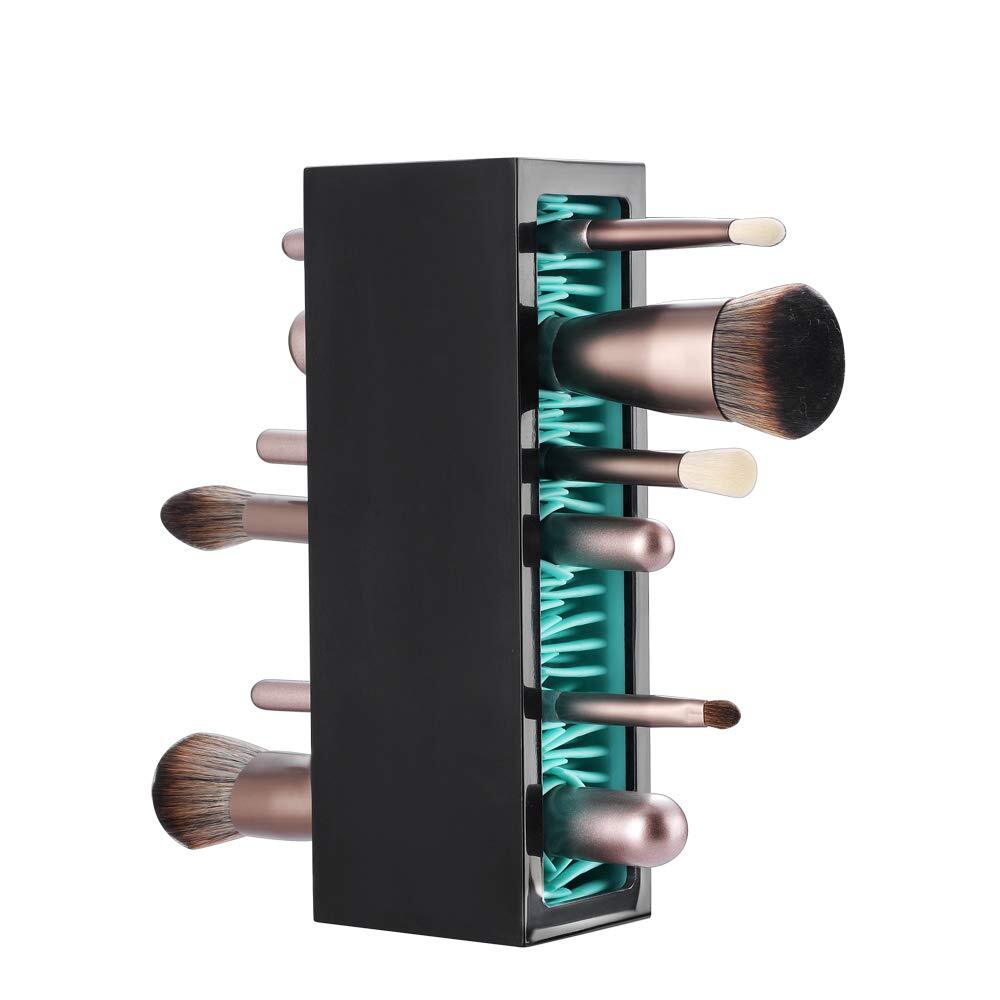 Silicone Makeup Brush Holder Organizer with Air Drying Rack for Vanity Storage  -image