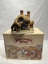 David Winter Cottage Moonlight Haven Open Original Box 1991 Collection