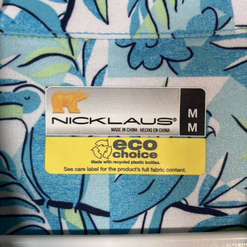 Nicklaus Eco Herren Golf Polo UV Schutz Stretch Größe M Tukan Print NEU - Bild 2 von 7
