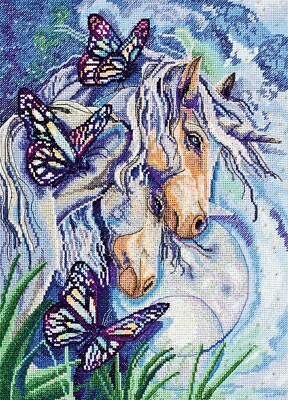Unicorns Counted Cross Stitch Kit on Canvas | A Perfect Gift
