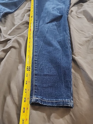 True Religion Jeans 31x28* Jennie Curvy Mid Rise Super Skinny Denim Pants Women - Picture 4 of 8