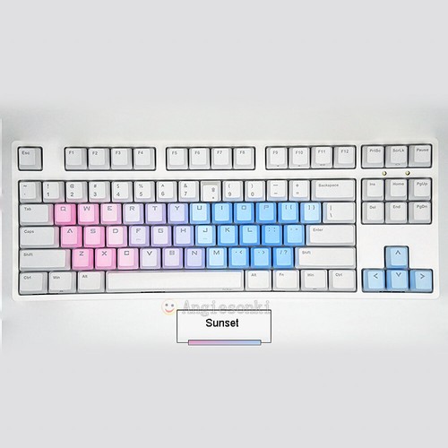 37 PBT MX Backlit Keycaps in Gradient Color - Double Shot Injection for Gaming - Picture 4 of 40