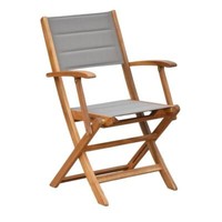 Merxx Acapulco Klappsessel, 2Er Set Gepolstert, Akazie