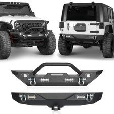 Steel Front Bumper Or Rear Bumper W Led Lights Fit 2007-2018 Jeep Wrangler Jk