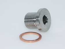 M12 x 1.25mm Stainless Steel O2 Lambda Oxygen Sensor Blanking Bolt / Plug