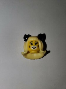 Lego Minifigure Blond Hair Cat Ears w 