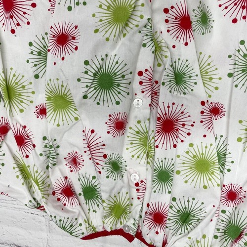 Pagliaccetto a bolle Petit Pomme stampa natalizia 12 mos bianco rosso verde Natale - Foto 6 di 9