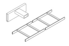 Chatsworth 11252-713 TELCO-Style Cable Runway 4' 4.5"L X 12"W X1.5"H Ladder
