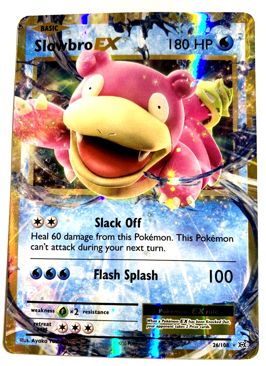 SLOWBRO EX - 26/108 - XY Evolutions - **ULTRA RARE** - FULL ART