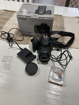 Canon EOS 200D Mark II Digital SLR Camera Black (with