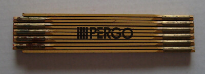 Vintage Lufkin Red End 78'' Wooden Folding Ruler 062 CME