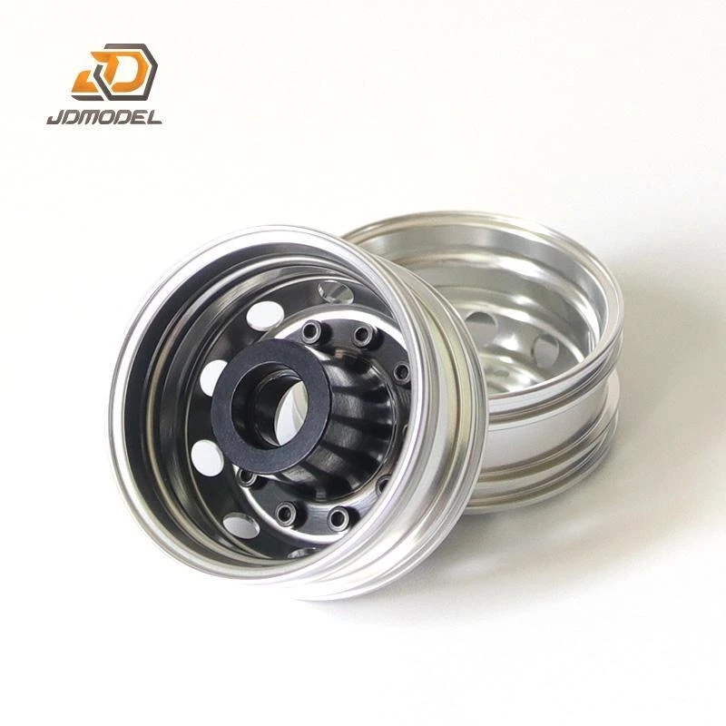 Vorderrad Metallnabe 2 Stück für LESU Tamiye 1/14 RC Dumper Sattelzugmaschine - Bild 3 von 4