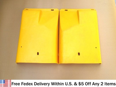 #ad JCB PARTS LEFT amp; RIGHT HAND STONE GUARD YELLOW 123 05549 123 05550 $199.95