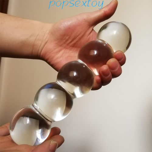 Huge Large Size 5 Balls Glass Dildo Anal Plug Sex Toys Cock Couple Flirt Tools 823804916519 eBay photo picture