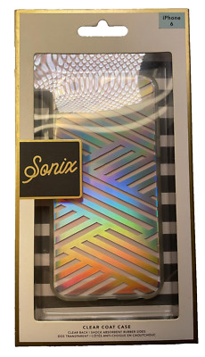 Sonix Schutzhülle Für Apple iPhone 6/6s Criss Cross Rainbow Stripe/Black