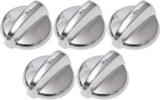 WB03T10284 Range Oven Knob Stainless Steel Finish AP4346312 PS2321076 -5 PACK