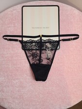 NWT Victoria's Secret V-hardware Lace Adjustable Strap V-string Thong XL